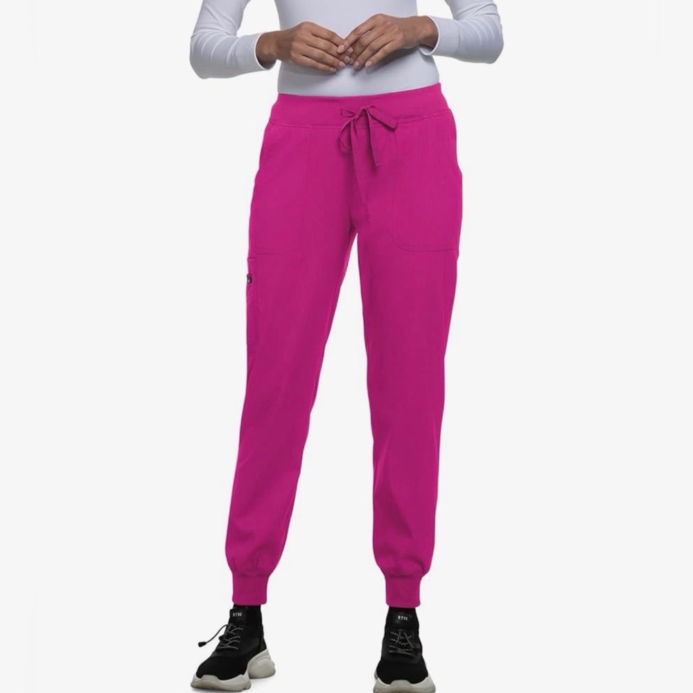 KOI Lite Stretch 750 Women's Fierce Jogger Scrub Azalea Pink Size XL-Tall
